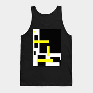 rectangles are yellow and black Tank Top